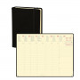 Agenda QUOVADIS AFFAIRES Prestige 10x15cm - Silk Noir - 1 semaine sur 2 pages Vertical