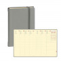 Agenda QUOVADIS MINISTRE Prestige 16x24cm - Silk Gris - 1 semaine sur 2 pages Vertical