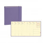 Agenda QUOVADIS EXECUTIF Prestige 16x16cm - Silk Lilas - 1 semaine sur 2 pages Vertical