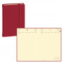 Agenda de poche QUOVADIS DAILY POCKET Prestige avec répertoire multi-langues couverture Silk bordeaux 8,5x13cm - 1 jour par page