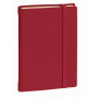 Agenda de poche QUOVADIS DAILY POCKET Prestige avec répertoire multi-langues couverture Silk bordeaux 8,5x13cm - 1 jour par page