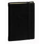 Agenda de poche QUOVADIS DAILY POCKET Prestige avec répertoire multi-langues couverture Silk noir 8,5x13cm - 1 jour par page