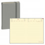 Agenda QUOVADIS Daily 21 prestige Silk gris 1 jour par page 13x21cm 5 langues coloris Noir