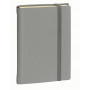 Agenda QUOVADIS Daily 21 prestige Silk gris 1 jour par page 13x21cm 5 langues coloris Noir