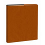 Agenda QUOVADIS EXECUTIF Prestige 16x16cm - Marlow Camel - 1 semaine sur 2 pages Vertical