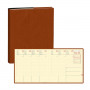 Agenda QUOVADIS EXECUTIF Prestige 16x16cm - Marlow Camel - 1 semaine sur 2 pages Vertical