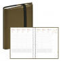 Agenda QUOVADIS TIME&LIFE LARGE Kaki Metal - 16x24cm - 1 semaine sur 2 pages