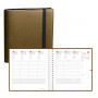 Agenda QUOVADIS TIME&LIFE SEPT Medium 16x16cm - Time & Life Kaki Metal - 1 semaine sur 2 pages Vertical