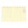 Agenda QUOVADIS PRESIDENT Prestige Marlow Camel - 21x27cm - 1 semaine sur 2 pages Verticale