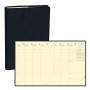 Agenda QUOVADIS PRESIDENT Prestige Marlow Bleu Nuit - 21x27cm - 1 semaine sur 2 pages Verticale