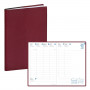 Agenda QUOVADIS MINISTRE 16x24cm - Mona Bordeaux - 1 semaine sur 2 pages Vertical