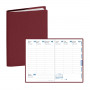 Agenda QUOVADIS AFFAIRES 10x15cm - Mona Bordeaux - 1 semaine sur 2 pages Vertical