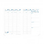 Agenda QUOVADIS AFFAIRES 10x15cm - Julo Bleu Canard - 1 semaine sur 2 pages Vertical