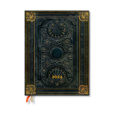 Agenda 2024 PAPERBLANKS (Flexis) Nocturnelle - Ultra - 180×230mm - 1  semaine sur 2 pages Vertical
