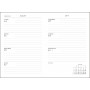Agenda PAPERBLANKS Chroniques Turquoises - Midi - 130×180mm - 1 semaine sur 2 pages Horizontal