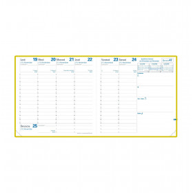 Recharge agenda semainier 16x16cm Quo Vadis Exécutif Recyclé