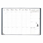 Agenda QUOVADIS CONSUL Toscana noir  - 21x29,7cm - 1 semaine sur 2 pages