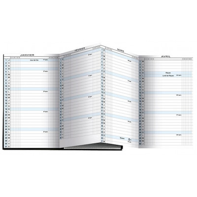 Recharge agenda EXACOMPTA Exaplan 16 accordéon - 160x90mm