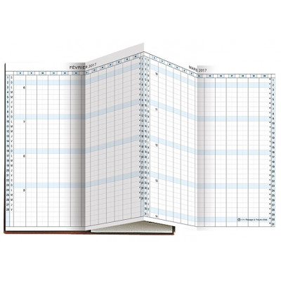 Recharge agenda EXACOMPTA Exaplan 17 accordéon - 175x80mm