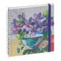 Agenda EXACOMPTA Lady 18S spirale Sophie Adde Violettes - 15 x 17 cm - 1 semaine sur 2 pages + NOTES