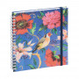 Agenda EXACOMPTA Lady 18S spirale Sophie Adde Oiseau - 15 x 17 cm - 1 semaine sur 2 pages + NOTES