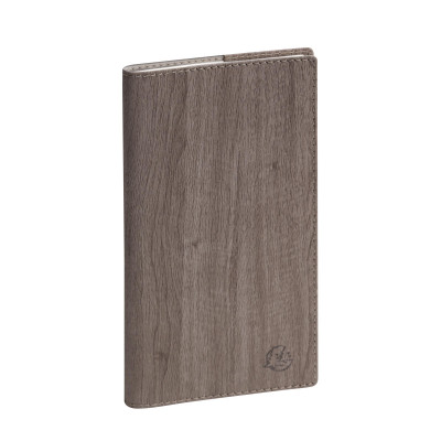 Agenda EXACOMPTA Espace 17 Woody Taupe - 9x17,5cm - 1 semaine sur 1 page Horizontal + Notes