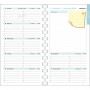 Agenda EXACOMPTA Lady 16S spirale Nature Beige - 9x16cm - 1 semaine sur 2 pages Horizontal