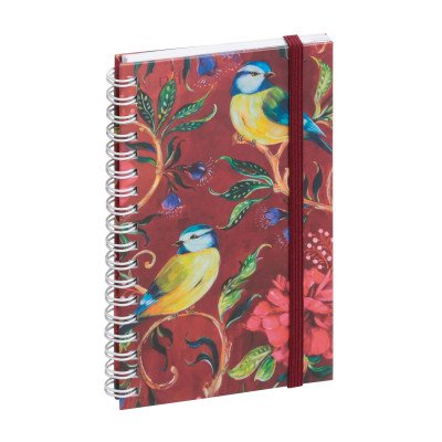 Agenda EXACOMPTA Lady 16S spirale Sophie Adde Mésanges - 9 x 16 cm - 1 semaine sur 2 pages