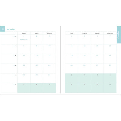Agenda De Poche 2026 Lady 16S Sophie Adde - Semainier Spirale 9x16 Cm - Calendrier Janvier à Décembre