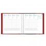 DESTOCKAGE - Agenda QUOVADIS TIME&LIFE Medium 16x16cm - Time & Life Rose irisé - 1 semaine sur 2 pages Vertical