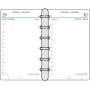 DESTOCKAGE - Recharge MIGNON TK12 - 120x73mm  - 1 jour par page + répertoire