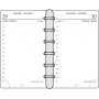 DESTOCKAGE - Recharge MIGNON TK12 - 120x73mm  - 1 jour par page + répertoire