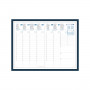 Agenda QUOVADIS PRESIDENT SD 21x27cm - 16 mois Everest bleu denim - 1 semaine sur 2 pages