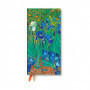 Agenda PAPERBLANKS Iris de Van Gogh - Slim - 90×180mm - 1 semaine sur 2 pages Horizontal