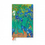 Agenda PAPERBLANKS (Flexis) Iris de Van Gogh - Maxi - 135×210mm - 1 semaine sur 2 pages Horizontal