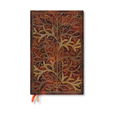 Agenda PAPERBLANKS (Flexis) Arbre de la Vie - Maxi - 135×210mm - 1 semaine sur 2 pages Horizontal