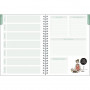Agenda EXACOMPTA Gomargu spirale - 15x21cm - Namasté - 1 semaine sur 1 page