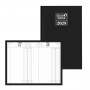 DESTOCKAGE Agenda QUOVADIS RECETTES/DEPENSES Vanolin noir 13x21cm - 1 jour par page