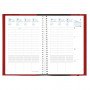 DESTOCKAGE Agenda QUOVADIS TIME&LIFE Pocket 10x15cm - Time & Life Rose irisé - 1 semaine sur 2 pages Vertical
