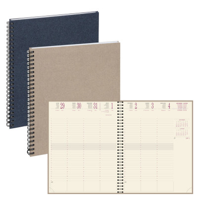 Agenda EXACOMPTA Eurotime 22W Forever - 225x185mm - 1 semaine sur 2 pages - spirale (COLORIS ALEATOIRES)
