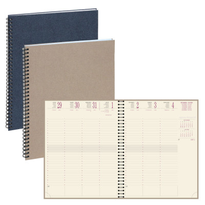 Agenda EXACOMPTA Eurotime 27W Forever - 270x210mm - 1 semaine sur 2 pages - spirale (COLORIS ALEATOIRES)