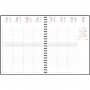 Agenda EXACOMPTA Eurotime 27W Forever - 270x210mm - 1 semaine sur 2 pages - spirale (COLORIS ALEATOIRES)