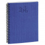 Agenda EXACOMPTA Semainier pratic W Carte Napura - 180x140mm - 1 semaine sur 2 pages - spirale (COLORIS ALEATOIRES)