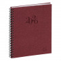 Agenda EXACOMPTA Semainier pratic W Carte Napura - 180x140mm - 1 semaine sur 2 pages - spirale (COLORIS ALEATOIRES)