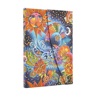 Agenda PAPERBLANKS Créations Fantaisistes - Mini - 140x100mm - 1 semaine sur 2 pages Vertical