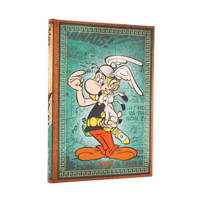 Agenda PAPERBLANKS Les Aventures d’Astérix - Midi - 180x130mm - 1 semaine sur 2 pages Vertical