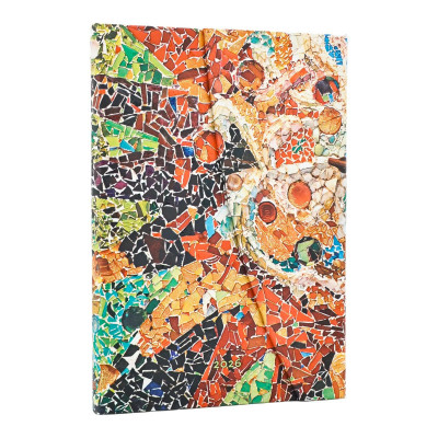 Agenda PAPERBLANKS Les Mosaïques de Gaudi - Midi - 180x130mm - 1 semaine sur 2 pages Vertical