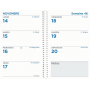 Agenda QUOVADIS Maxiweek 24S 16x24 cm spirale - 1 semaine sur 2 pages - Toscana NOIR