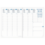 Recharge pour agenda QUOVADIS PLANNING 21 SD 15x21cm - 16 mois - 1 semaine sur 2 pages