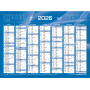 Calendrier de Banque Bleu 55x40.5cm carton rigide